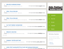 Tablet Screenshot of aidsrehberi.com